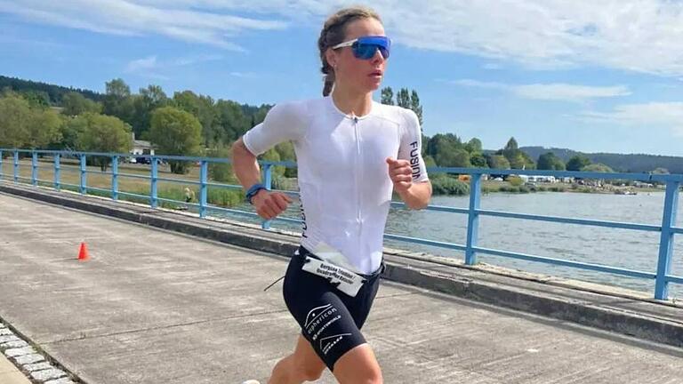 Maja Betz beim Ratscher-Triathlon im September 2022.