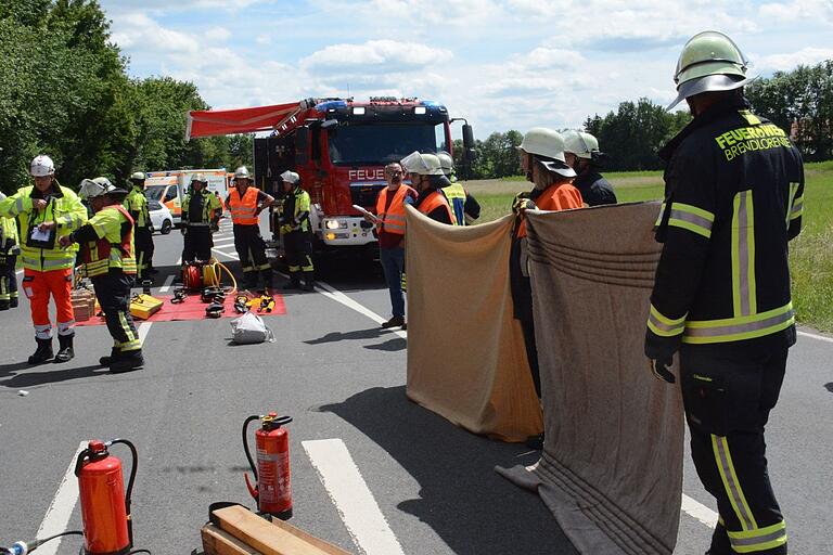 Die Feuerwehr Brendlorenzen ist vor allem mit dem Führungsfahrzeug immer wieder gefragt. Dann rückt, wie in Wechterswinkel, auch der gesamte Löschzug aus