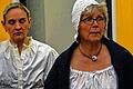 Die Theaterproben für den &bdquo;Obristen Vorbusch&ldquo; sind in vollem Gange. Im Bild: Ingeborg Stöcklein die den Einmarsch des Schwedenheeres verfolgt.