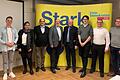Hauptanliegen des Abends war die Wahl des Kreisvorstands der FDP Würzburg Land. Im Bild (von links)&nbsp;&nbsp;Daniel Schlegel, Linda Amamra, Daniel Schmidt, Wolfgang Kuhl, Ralph Schreiner, Maxi Mödl, Florian Kuhl und Alexander Schubert.
