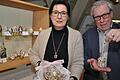 Christine Kastner und Alfred Beetz bei der Eröffnung der Osterausstellung im Leuchtenbergsaal.