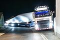 Ein Schwertransport lieferte Mittwochnacht drei Rotorblätter mit einer Länge von 58 Meter für den Windpark Wargolshausen/Wülfershausen. Bei der Lieferung war Millimeter-Arbeit gefordert.