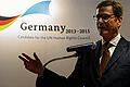 Auf Stimmenfang: Außenminister Guido Westerwelle (FDP) sprach am Mittwoch bei einem Empfang im Deutschen Haus in New York zur Bewerbung Deutschlands um einen Sitz im Menschenrechtsrat der Vereinten Nationen.