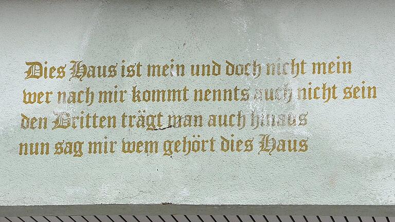 Ein Spruch, der zum Nachdenken anregt.