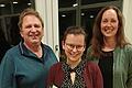 Die neuen Vorsitzenden Klaus Balling, Ronja Kömm, Kerstin Keller-Göbel.