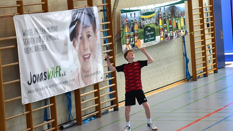 Badminton beim SC Bad Kissingen       -  Unser Bild zeigt Toni Krambo, der Dritter im Doppel der U13 wurde.