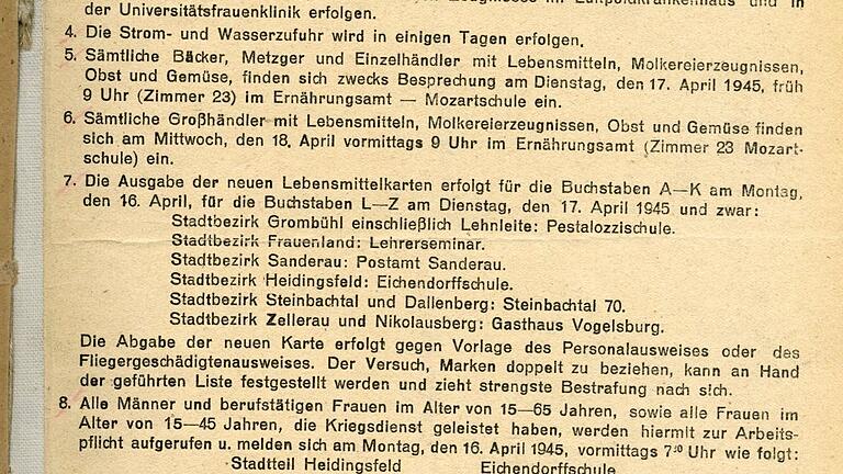 Am 15. April 1945 veröffentlichte Gustav Pinkenburg den ersten Wurfzettel. Am 15. April 1945 veröffentlichte Gustav Pinkenburg den ersten Wurfzettel. 