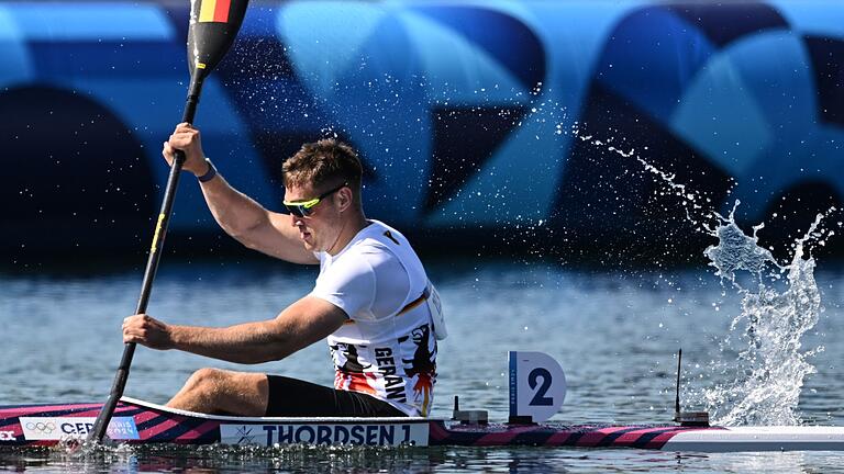 Paris 2024 - Kanu       -  Jakob Thordsen hatte im Finale über 1.000 Meter keine Chance.