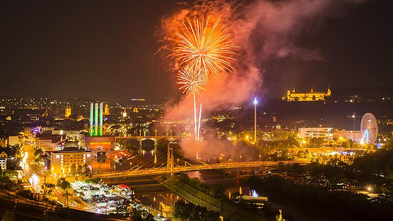 Das Kiliani verabschiedet sich alljährlich mit einem großen Feuerwerk.