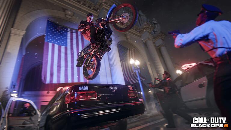 Screenshot aus „Call of Duty: Black Ops 6” - Patriotisch?: In „Call of Duty: Black Ops 6” werden etwa auch korrupte Politiker erpresst. Screenshot aus „Call of Duty: Black Ops 6” - Patriotisch?: In „Call of Duty: Black Ops 6” werden etwa auch korrupte Politiker erpresst.