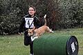 Jüngster Teilnehmer des Hundesportturniers des Vereins für Hundesport Wonfurt war Marlon Seifert mit &bdquo;Mimi&ldquo;.