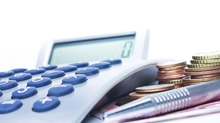 Taschenrechner und Geld Taschenrechner und Geld