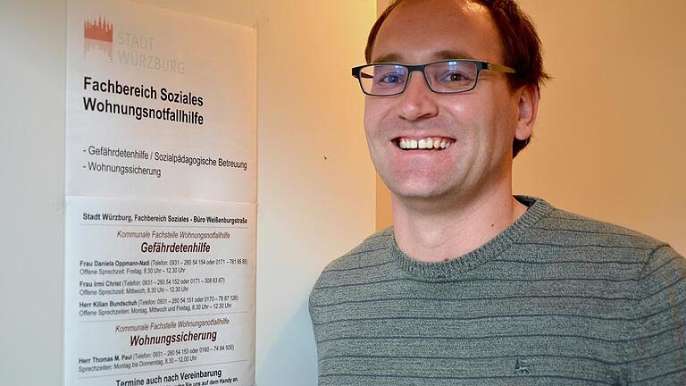 Kilian Bundschuh unterstützt wohnungslose Menschen bei der Suche nach eigenen vier Wänden. Foto: Pat Christ