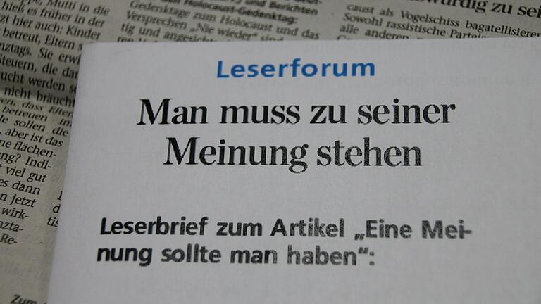Zum Thema Bestattung unter Bäumen in Wermerichshausen erreichte uns ein Leserbrief.