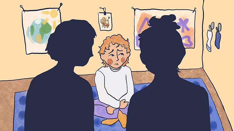 Symbolische Zeichnung: Wo beginnt im Kindergarten die Grenze zur Gewalt und wie gehen Erzieherinnen im Alltag mit schwierigen Situationen um? Symbolische Zeichnung: Wo beginnt im Kindergarten die Grenze zur Gewalt und wie gehen Erzieherinnen im Alltag mit schwierigen Situationen um?