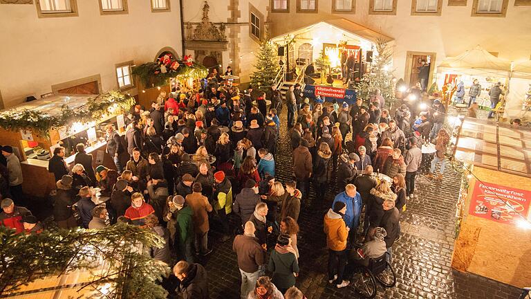 Weihnachten im Schloss: Der Münnerstädter Weihnachtsmarkt soll heuer stattfinden.