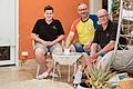 Linus-Finn Back, Andreas Back und Andreas Katzenberger (von links) vom Cycling Team Schweinfurt haben maßgeblich bei der Organisation der Deutschland-Tour-Rennen in Schweinfurt geholfen.