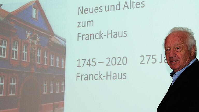 Dr. Leonhard Scherg bot zum 275. Jubiläum der Erbauung des Franck-Hauses Vertrautes und Neues. Dr. Leonhard Scherg bot zum 275. Jubiläum der Erbauung des Franck-Hauses Vertrautes und Neues.