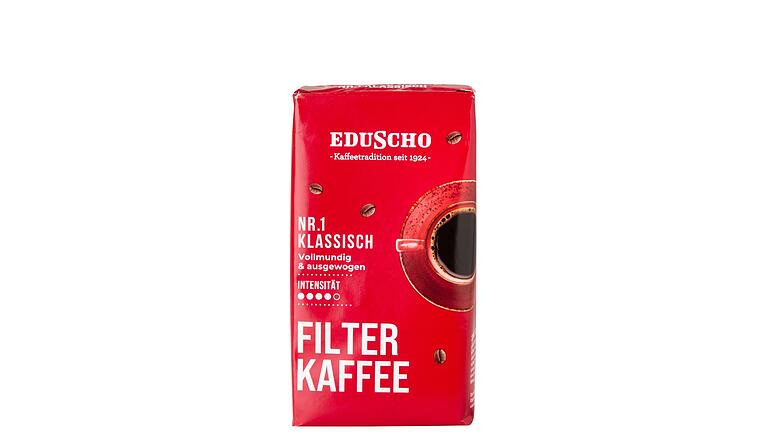 Eduscho Filterkaffee Nr. 1 von Tchibo       -  In der Gesamtwertung &bdquo;gut&rdquo;: Testsieger ist der Eduscho Filterkaffee Nr. 1 von Tchibo.