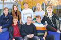 Das erfolgreiche Filmteam des AKG (hinten von links) Christian Hanft (Leiter des Profilfachs-Film), Lara Siakavaras, Anianus Steinhof, Emilia Plomitzer, Tim Haßlauer, Johannes Brück (vorne), Tom Katzenberger und Nick Dittrich.