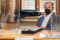 Unterfrankens Bezirkstagspräsident Erwin Dotzel stand wegen Beleidigung vor Gericht und wurde freigesprochen.