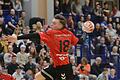 Eine Szene&nbsp; vom 1. Februar 2020: Lohrs Rückraumspieler Jannik Schmitt beim Heimspiel gegen Regensburg in der Spessarttorhalle. Damals, in der Vor-Coronazeit, vor vollen Zuschauerrängen.