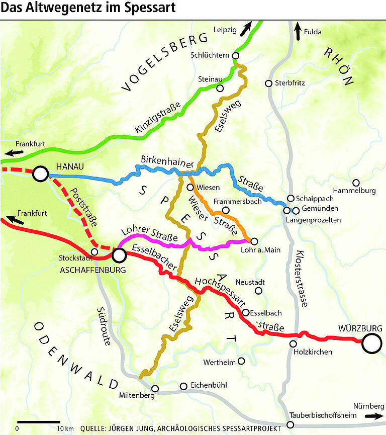 Die Handelswege im Spessart: Ohne Furt keine Straße Die Handelswege im Spessart: Ohne Furt keine Straße