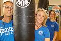 An der Spitze der Boxabteilung des KSV Kitzingen stehen (von links) Abteilungsleiter Oliver Barth, Trainerin Tanja Sabroda und Barths Stellvertreterin Sarah Heine. Am Samstag findet ein Box-Sparring statt, im Herbst wollen sie das Frieder-Dollinger-Gedächtnisturnier wieder organisieren.