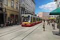 Eine Animation der geplanten Trasse der Linie 6 in der Würzburger Theaterstraße.