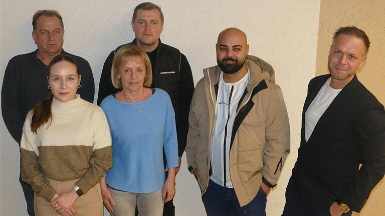 Die neue Vereinsleitung beim TSV Repperndorf (von links): Dieter Hertel, Veronica Relich, Gaby Hertel, Maximilian Stumpf, Ahmad Pajuhesh und Jan Schleelein.