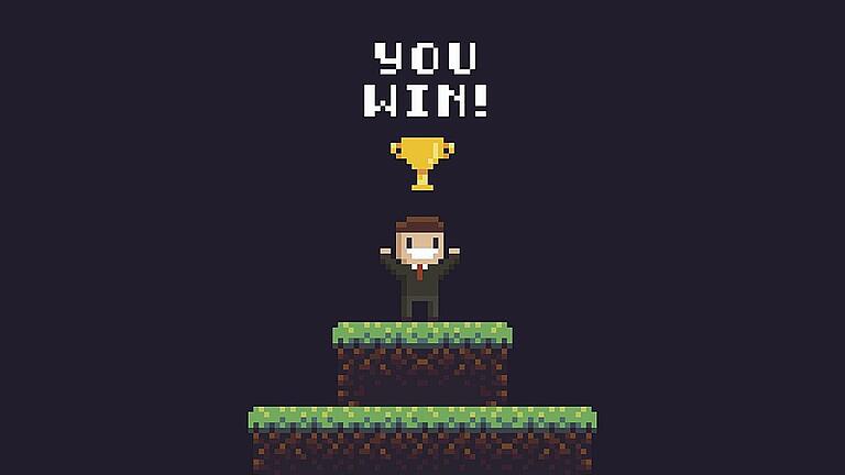 Pixel Art Winner       -  Die Spieleindustrie ist ein boomender Wirtschaftszweig, von dem viele lernen wollen.