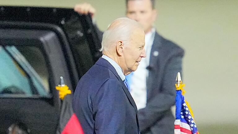 US-Präsident Biden in Berlin - Ankunft       -  US-Präsident Joe Biden zu Besuch in Berlin eingetroffen.