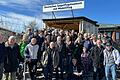 Auf der Wasserkuppe angekommen ließ es sich der Stiftungsvorstand des Deutschen Segelflugmuseums mit Modellflug, Uli Braune, nicht nehmen, die Würzburger Flieger persönlich zu begrüßen. Auf dem Foto links Uli Braune. Zweiter von links der Ehrenvorsitzende des Flugsport-Clubs Würzburg (FSCW) Heinz Gräf.