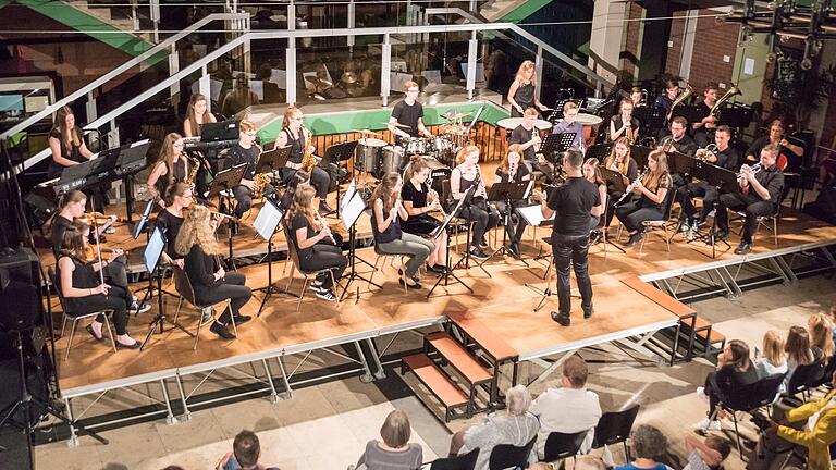 Das Schulorchester in Aktion: Beim Sommerkonzert am Friedrich-List-Gymnasium Gemünden gab es ein bunt gemischtes Programm zu hören.
