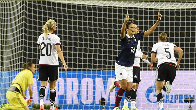 Führung       -  Die Französin Louisa Necib erzielte die Führung gegen das DFB-Team. Foto: Carmen Jaspersen