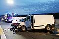 14-Jähriger stirbt bei Unfall auf A3       -  Der Jugendliche starb noch an der Unfallstelle.