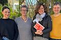 Auf dem Foto (von links): Darya Vegner, Heike Heilmann, Bettina Bischoff, Florian Schüßler.
