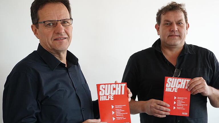 Das Foto im Anhang zeigt (von links) die IFSYS-Geschäftsführer Adelbert Demar und Rigobert Zehner mit der aktuellen Ausgabe des Ratgebers „Sucht-Hilfe“.