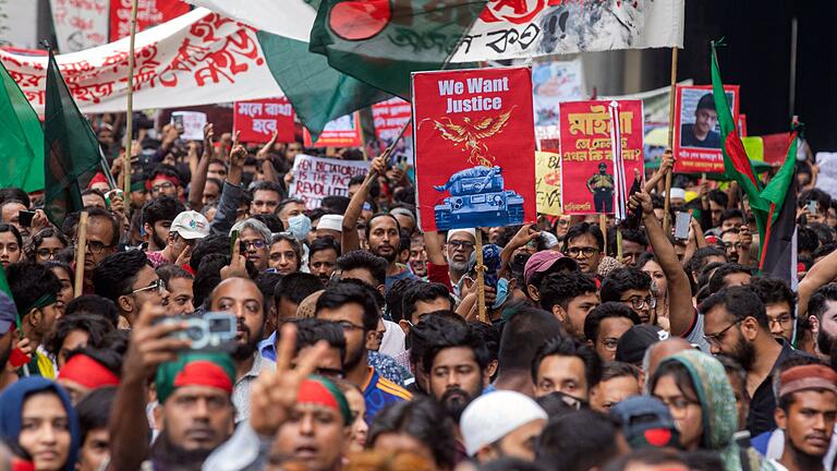 Proteste in Bangladesch       -  Bangladesch kommt nicht zur Ruhe.