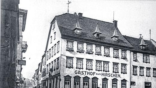 So war das damals       -  Rothenfels. GIESSLERSchlachthaus an der Lohrer Färbergasse.PRIVATDer Gasthof zum Hirschen soll abgerissen werden.F.-W. SCHÄFER