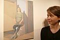 Natürlich darf Maria, die Mutter Jesu, nicht in der Ausstellung fehlen. Die Künstlerin Anna-Maria Kursawe stellt sie als schwangere Frau dar.