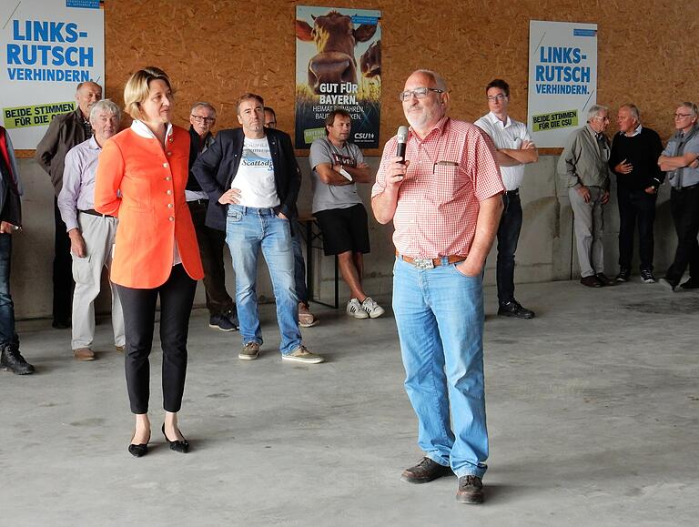 Anja Weisgerber und Moderator Otto Kremling.