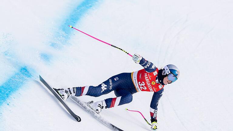 Ski alpin: Weltcup Damen       -  Lindsey Vonn zeigte in der Abfahrt von St. Anton eine starke Vorstellung.