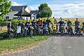 Ein Teil der Schallfelder Mopedausflügler traf sich im Vorfeld der Tour zum Gruppenfoto.