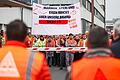 Ende Februar 2024 protestieren Teile der Valeo-Belegschaft in Ebern gegen die erneute Stellenstreichung.&nbsp;