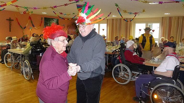 Im Haus Lehmgruben feierten die Bewohnern und Gäste Fasching.