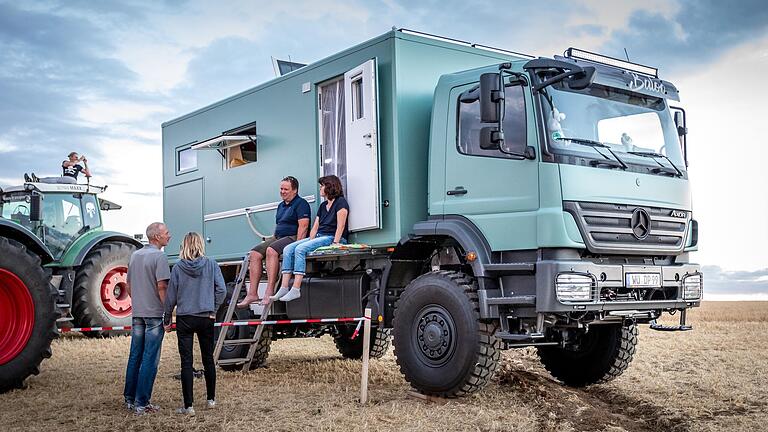 Nicht nur Schlepper waren beim Ochsenfurter Traktor-Kino erlaubt.