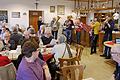 Eine Musikantengruppe der Blaskapelle Unterpleichfeld spielte beim Seniorenadvent im Hausener Sportheim altbekannte Weihnachtslieder.