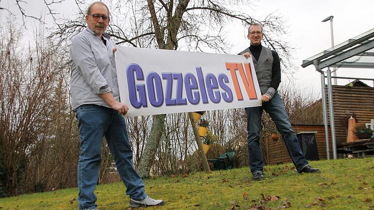 Hauptverantwortlicher Peter Scheidt (links) und Moderator Marc Pfeiffer von Gozzeles TV. Hauptverantwortlicher Peter Scheidt (links) und Moderator Marc Pfeiffer von Gozzeles TV.