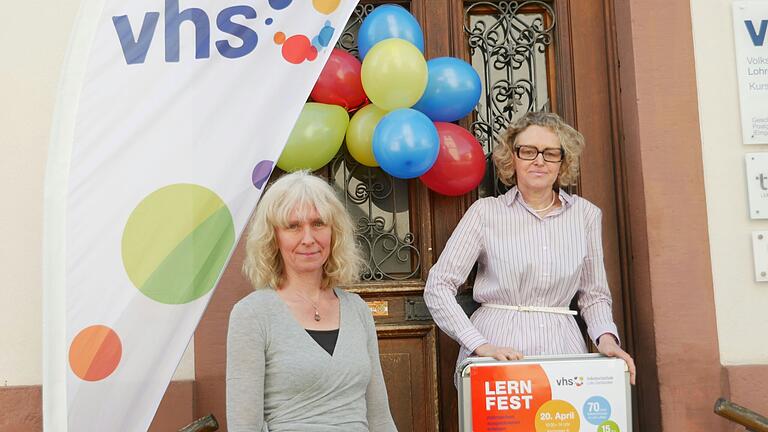 Sylvia Brey (links) und Susanne Duckstein möchten mit einem vielfältigen Programm beim Lernfest der VHS Lohr-Gemünden am Samstag die Neugier am Angebot der Einrichtung wecken. Sylvia Brey (links) und Susanne Duckstein möchten mit einem vielfältigen Programm beim Lernfest der VHS Lohr-Gemünden am Samstag die Neugier am Angebot der Einrichtung wecken. 